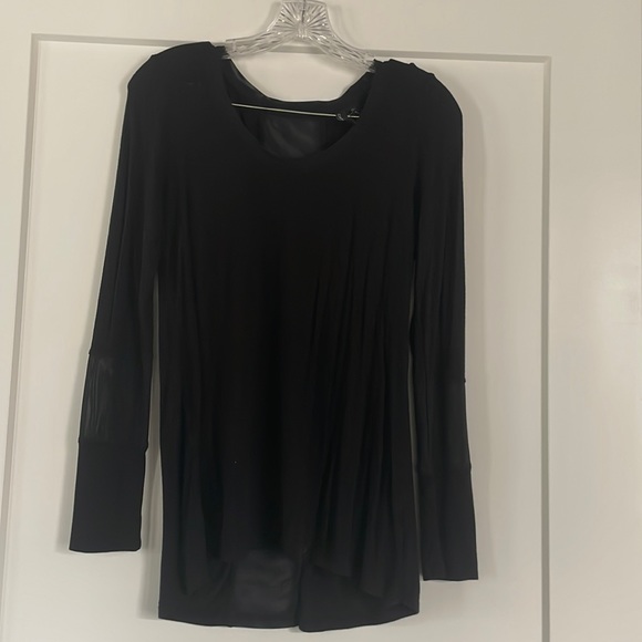 Cynthia Rowley Top with Mesh Detailing - Picture 1 of 4